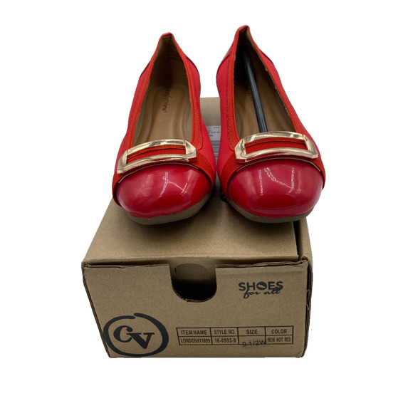 comfortview Shoes - Comfortview Women's The London Flat Hot Red Size 9.5W New/Box